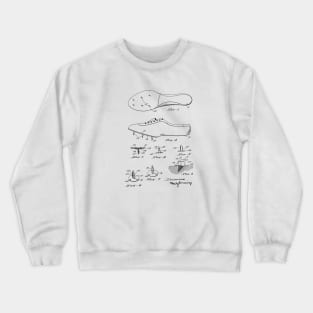 Running Shoe Vintage Patent Hand Drawing Crewneck Sweatshirt